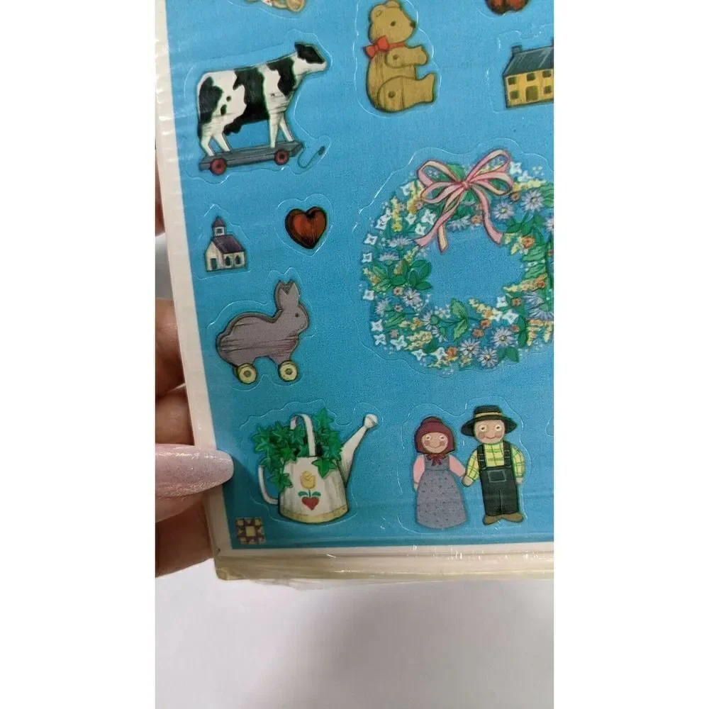New Sealed Vintage Hallmark‎ Stickers Country Theme 1987 4 Sheets Made in USA